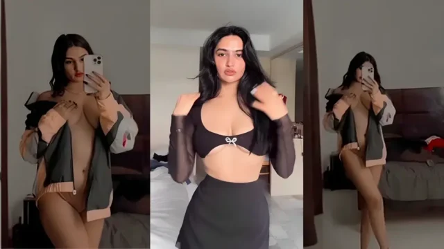 Influencer Sassy Poonam MMS Flashing Her Huge Desi Boobs in Public