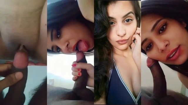 Desi Girlfriend Gives Sloppy Blowjob Then Gets Pussy Fucked Hard
