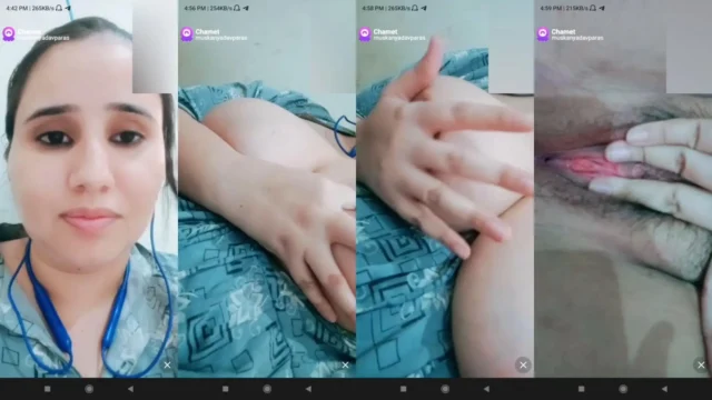 Shy desi bhabhi secretly flashes big boobs and spreads hairy pussy on video call