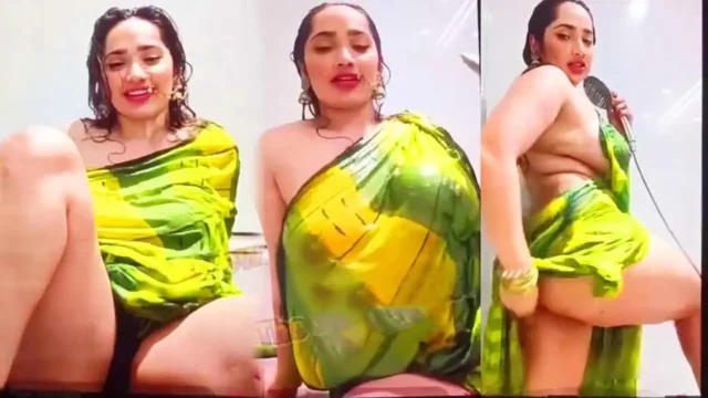 Aditi Mistry Nude Live Sex Show Wet Saree Ass Pussy