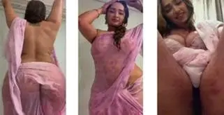 Aditi Mistry Nude Holi Special Live: Color Drenched Tits & Ass Part 3