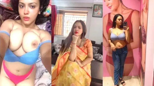 Busty Desi Aunty Nude Selfies Exposing Huge Boobs & Wet Pussy
