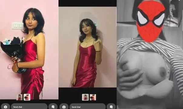 Desi Girlfriend Selfie With Her Perky Boobs and Dark Nipples Exposed