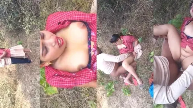 Scandal of Desi Bhabhi Giving Public Blowjob and Doggy Fucking Outdoors