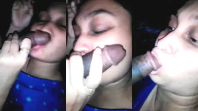 Desi Girlfriend Gags on Massive BBC in Interracial Blowjob MMS