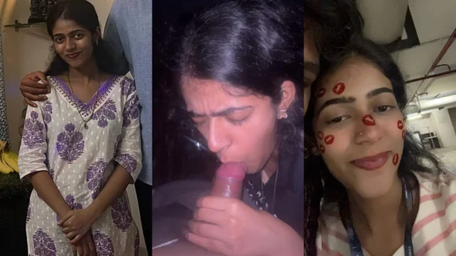 MMS of Desi Girlfriend Giving Sloppy Blowjob Before Hardcore Fucking