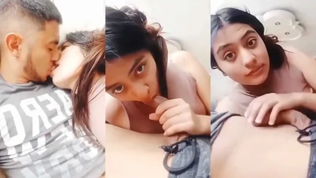 Desi Girlfriend Nude Session Sloppy Blowjob To BF