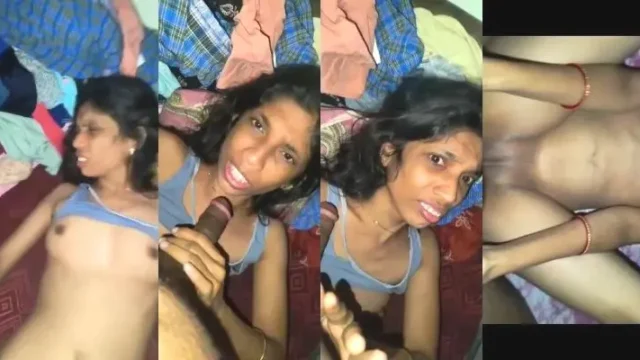 MMS of Desi Wife Giving Sloppy Blowjob and Getting Her Pussy Fucked