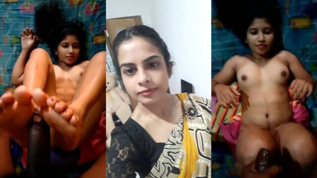 Naked Sri Lankan Cutie's Messy Footjob and Hard Missionary Pounding